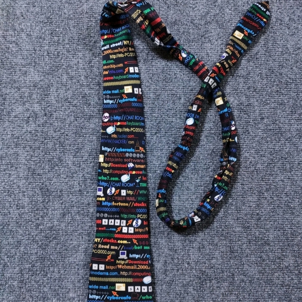 Puritan All Silk Elements/Computer Multicolor Pat… - image 4